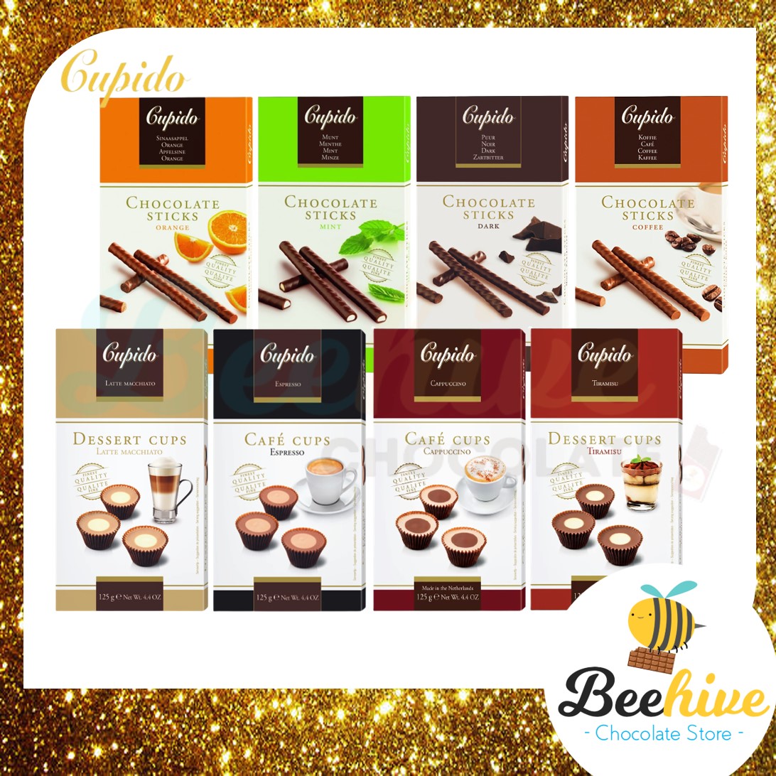 Cupido Chocolate Sticks / Dessert Cups / Cafe Cups 125g